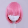 BOB wig, female cosplay wig, full head cover, comic bangs, lolita should-length short hair, face shape modification wig, synthetic fiber festival short hair head cover Item Picture